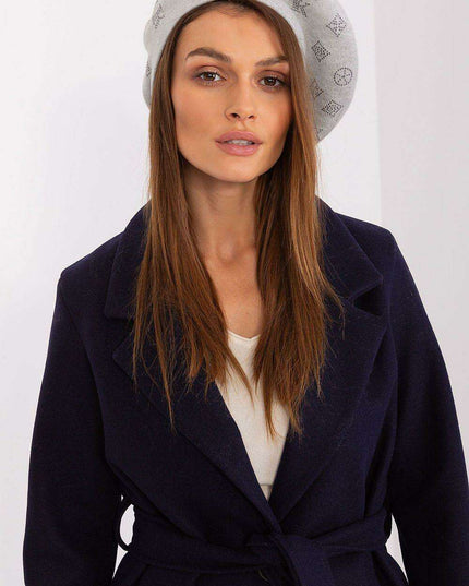 Glamorous Rhinestone-Embellished Knit Beret