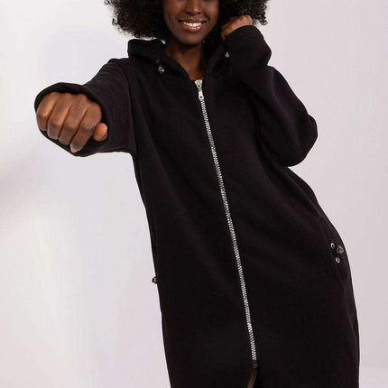 Sporty Elegance Hooded Pullover Sweatshirt
