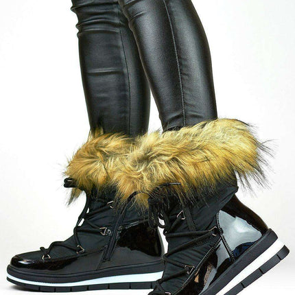 Cozy Faux Fur-Lined Winter Boots for Women