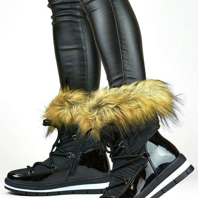 Cozy Faux Fur-Lined Winter Boots for Women