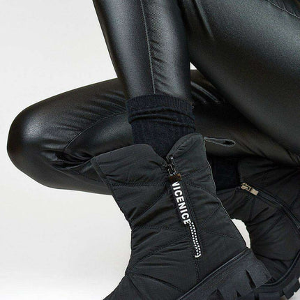 Winter Chic Women's Fur-Lined Snow Boots