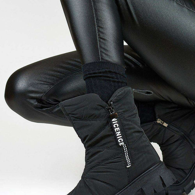 Winter Chic Women's Fur-Lined Snow Boots