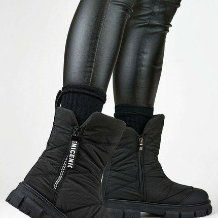 Winter Chic Women's Fur-Lined Snow Boots