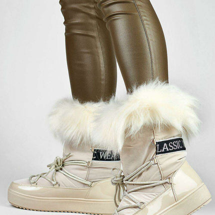 Cosy Faux Fur-Lined Winter Boots