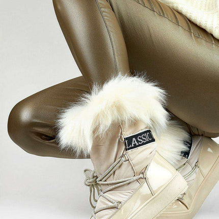 Cosy Faux Fur-Lined Winter Boots