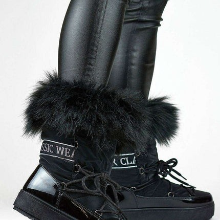 Blizzard Chic Faux Fur Winter Boots