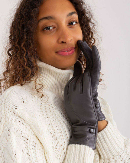 Sophisticated Floral Embroidered Touchscreen Gloves for Women