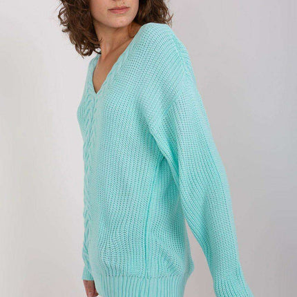 Chic Textured V-Neck Sweater for Women