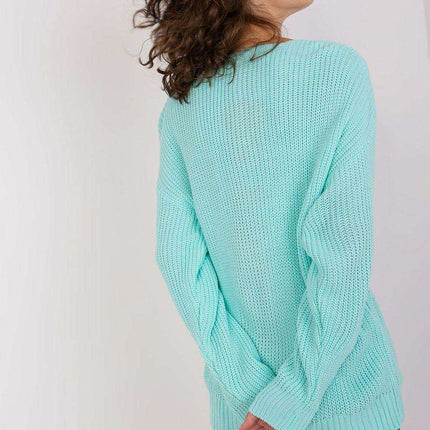Chic Textured V-Neck Sweater for Women