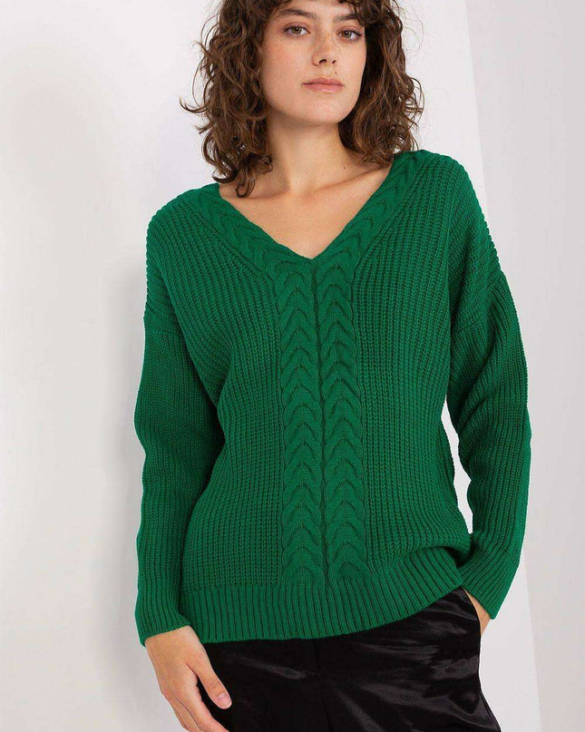 Elegant Textured V-Neck Sweater