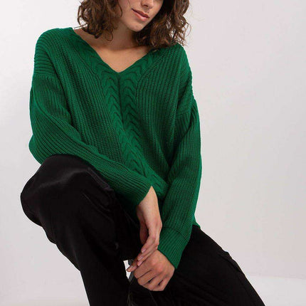 Elegant Textured V-Neck Sweater