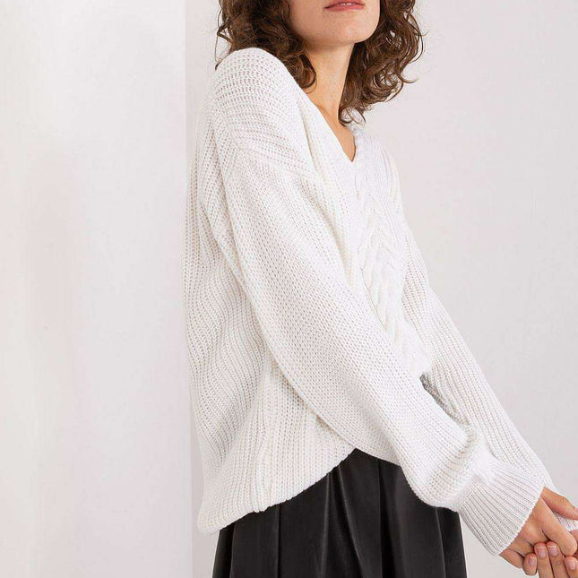 Sophisticated V-Neck Knit Pullover