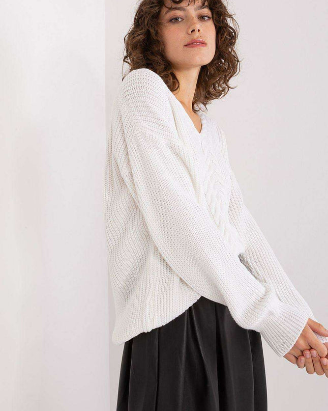 Sophisticated V-Neck Knit Pullover