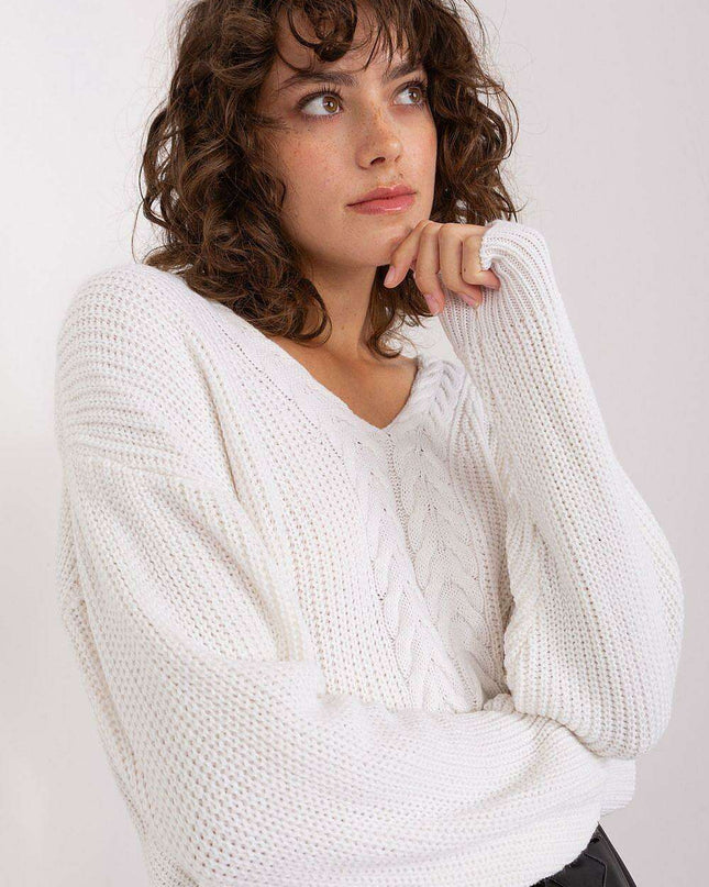 Sophisticated V-Neck Knit Pullover