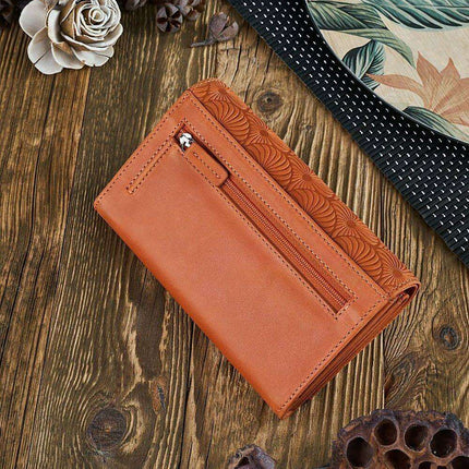 Galanter Chic Geometric Patterned Leather Wallet for Women
