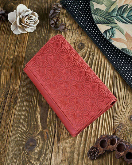 Galanter Chic Geometric Patterned Leather Wallet for Women