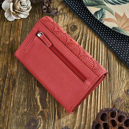 Galanter Chic Geometric Patterned Leather Wallet for Women