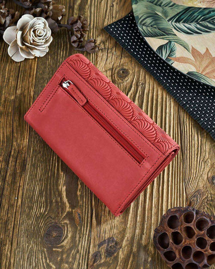 Galanter Chic Geometric Patterned Leather Wallet for Women