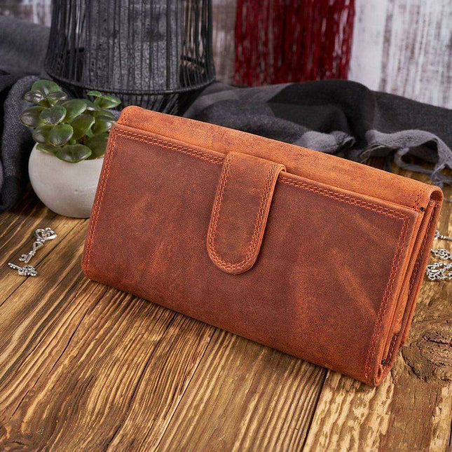 Elegant Vintage Floral RFID Wallet for Women with Superior Organization Features