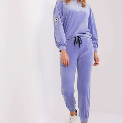 Chic Velour Knit Sweater and Pants Set for Modern Elegance