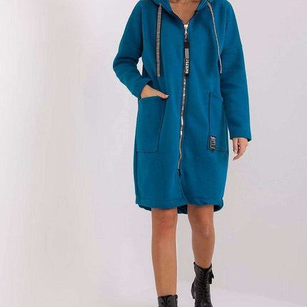 Luxury Extended Hooded Sweatshirt for Active Women