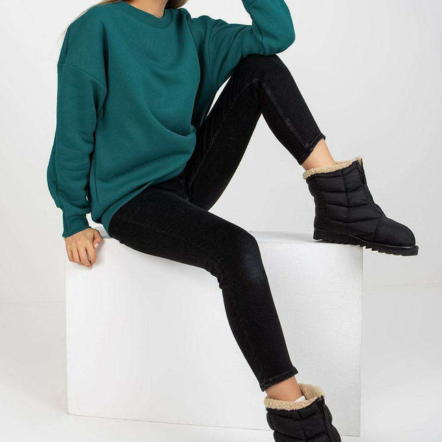 Chic Cotton Blend Women's Relaxed Fit Sweatshirt