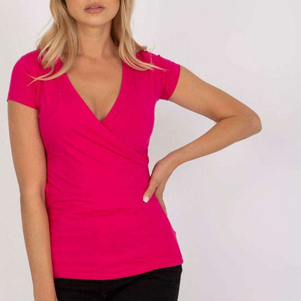 Elegant Parisian Envelope Neck Blouse Made In Europe