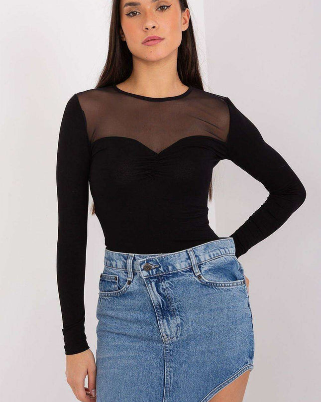 Chic Ribbed Viscose Blend Top