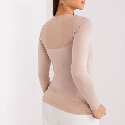 Chic Ribbed Viscose Blend Top - Très Elite