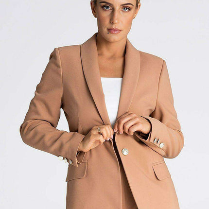 Chic Shawl Collar Button-Up Coat