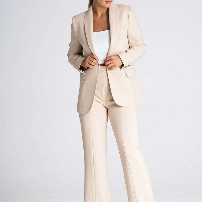 Chic Shawl Collar Blazer with Stylish Button Detail