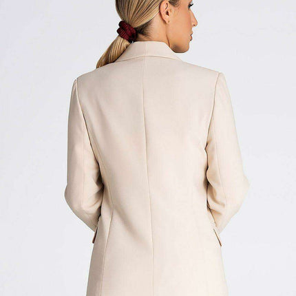 Chic Shawl Collar Blazer with Stylish Button Detail