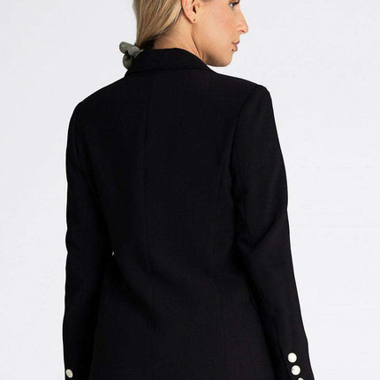 Sophisticated Single-Button Shawl Collar Jacket