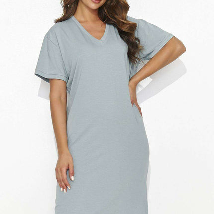 Numinous Knit Dress with Back Slit for Effortless Elegance
