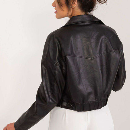 Eco-Chic Zip-Up Leather Jacket for Stylish Men