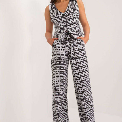 Lakerta Cotton High-Waist Trousers - Versatile & Stylish Choice for Women
