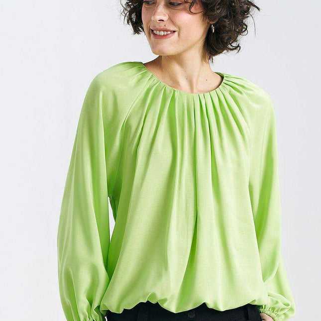 Summer Breeze Ecru Blouse Elegant Summer Essential European