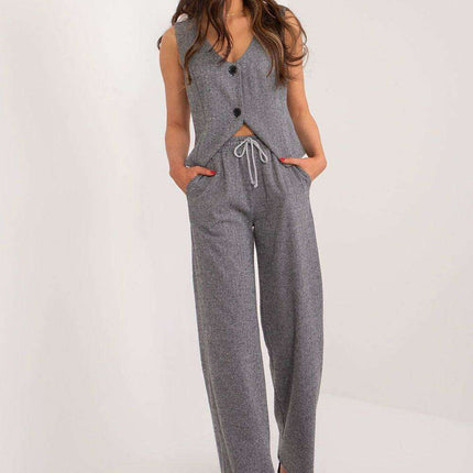 Lakerta Cotton High-Waist Trousers - Versatile & Stylish Choice for Women