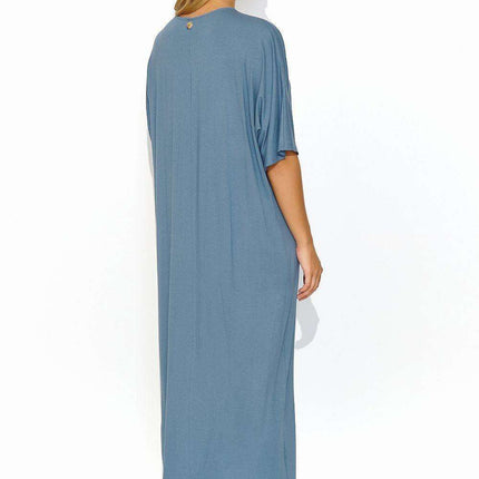 Effortlessly Chic V-Neck Knit Maxi Dress for Summer Elegance