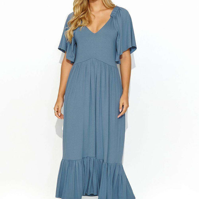 Makadamia Dreamy Ruffle Maxi Dress