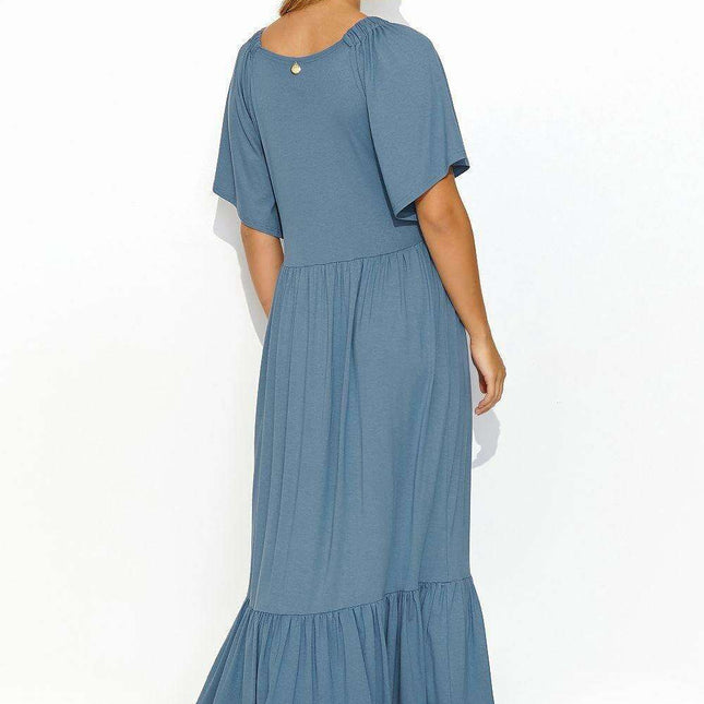 Makadamia Dreamy Ruffle Maxi Dress