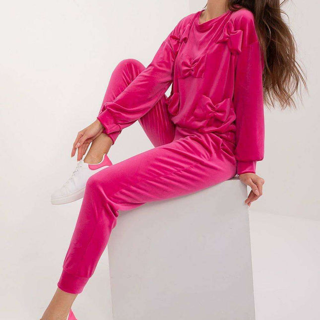 Chic Velvet Loungewear Set For Women Plush Velour Comfort