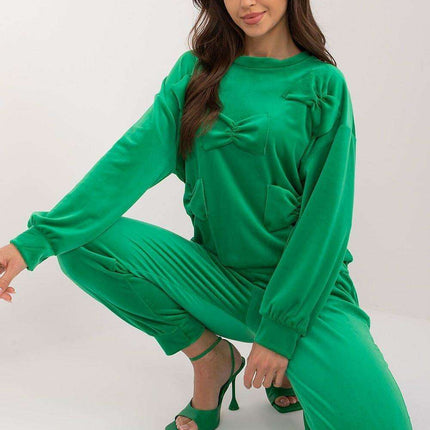 Chic Velvet Loungewear Set For Women Plush Velour Comfort