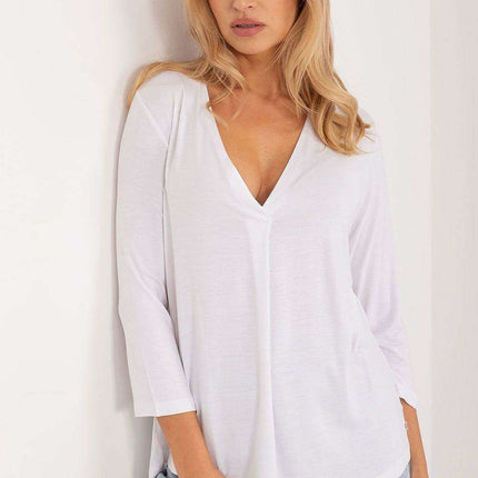 Eco-Conscious Viscose Heart Neck Blouse for Everyday Elegance