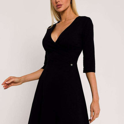 Chic Fit-and-Flare Knit Mini Dress