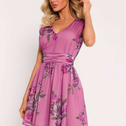 Chic Sleeveless Chiffon A-Line Mini Dress