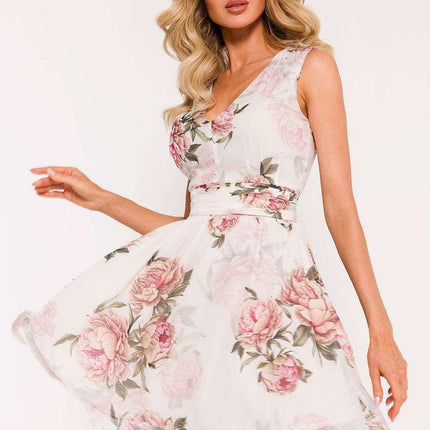 Chic Sleeveless Chiffon A-Line Mini Dress