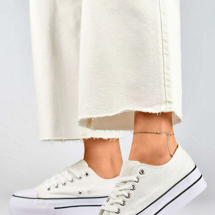 Primo Beige Textile Women's Sneakers