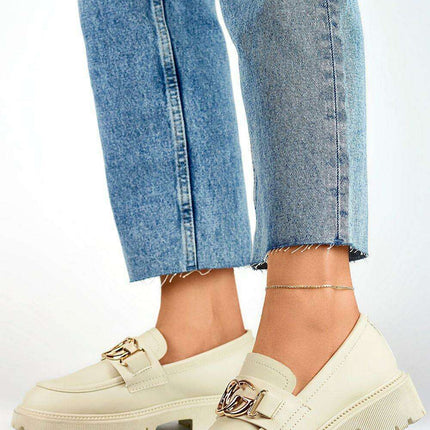 PRIMO Beige Eco Leather Half-Boots