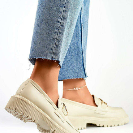 PRIMO Beige Eco Leather Half-Boots